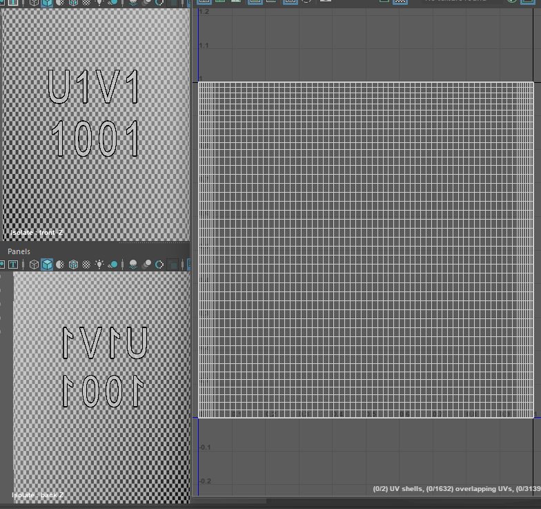 Waterfall UV Layout Screenshot